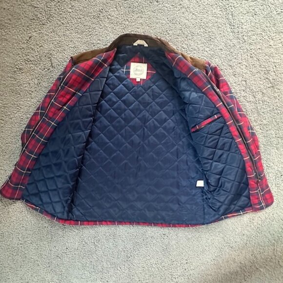 G.H. Bass & Co. Flannel and Suede Leather Quilt Lined Jacket - Size Medium -VGUC - Picture 7 of 13